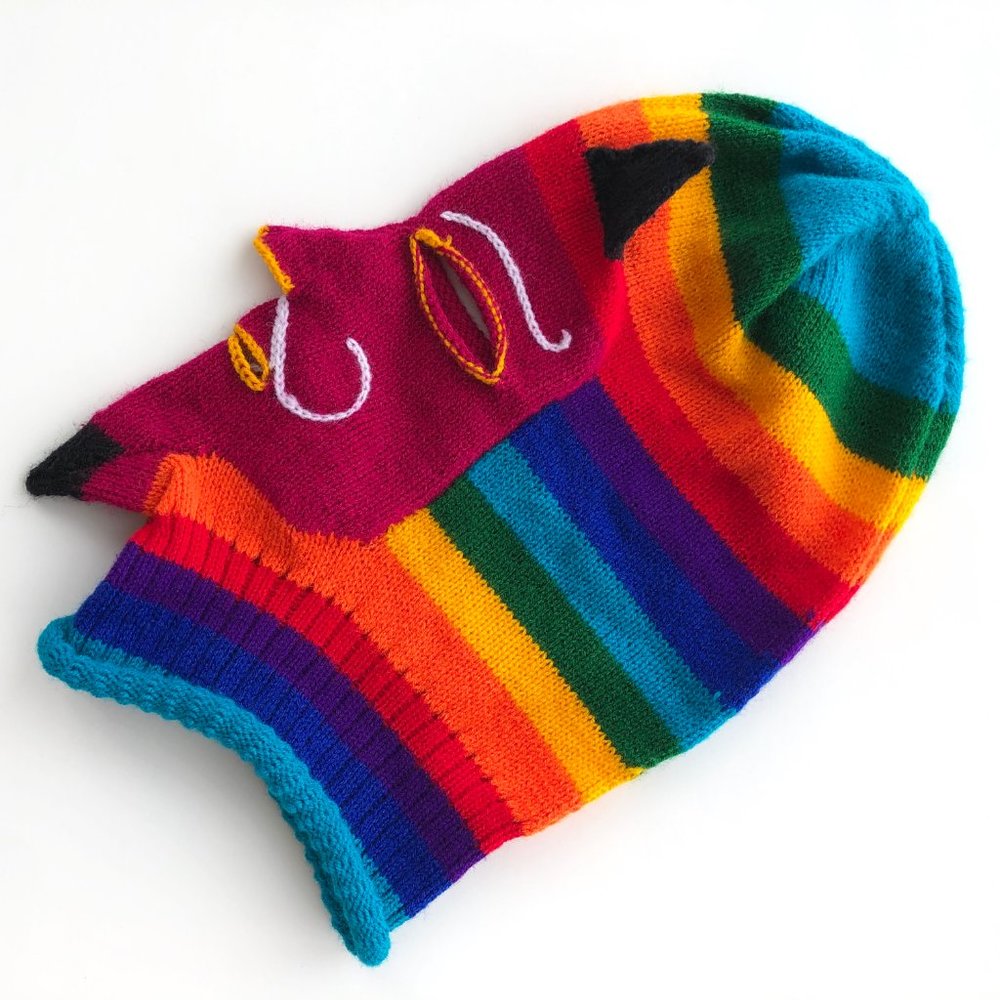Peruvian Rainbow Devil Balaclava / Ski Mask - Picture 14 of 14
